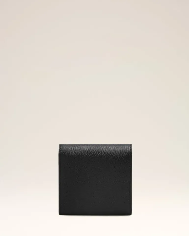 Ami Paris Black Leather Paris Paris Wallet BLACK/VIBRATED BRASS Sale