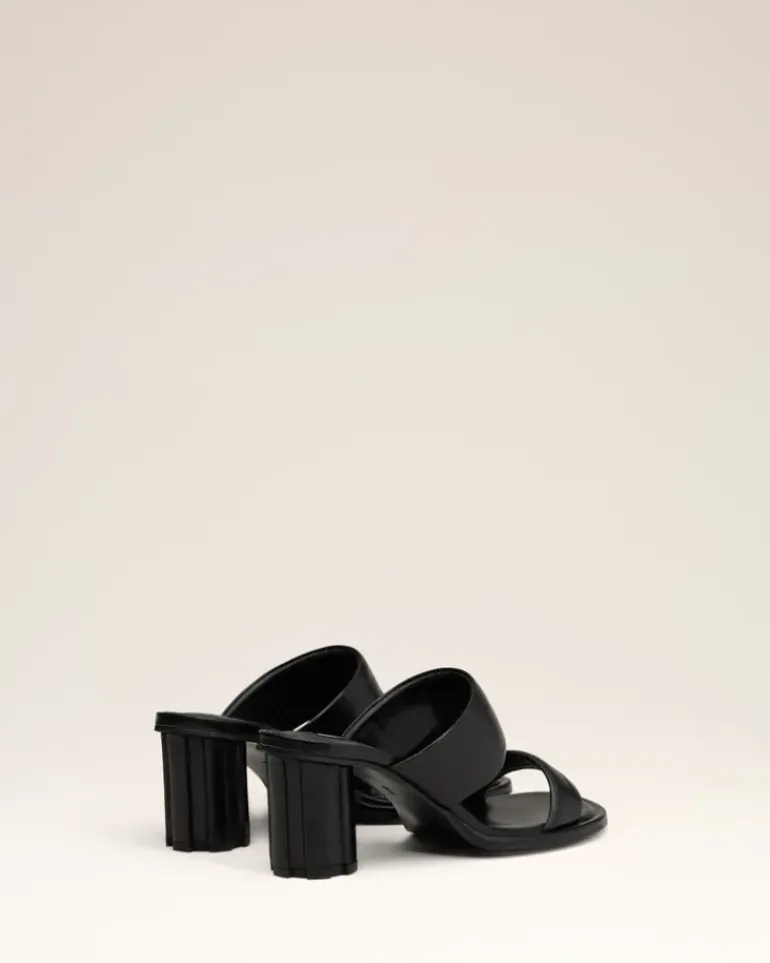 Ami Paris Leather Piano Sandals BLACK Best Sale