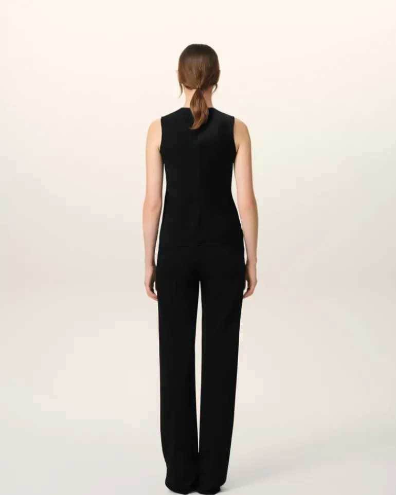 Ami Paris Sleeveless Top BLACK Cheap