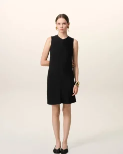 Ami Paris Straight Short Dress BLACK Hot