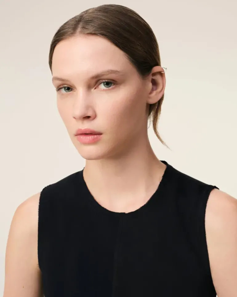Ami Paris Straight Short Dress BLACK Hot