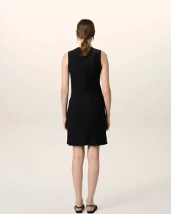 Ami Paris Straight Short Dress BLACK Hot