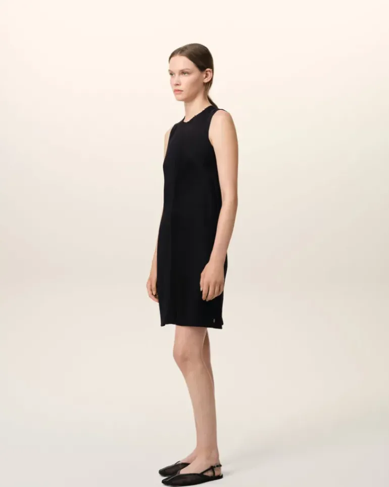 Ami Paris Straight Short Dress BLACK Hot