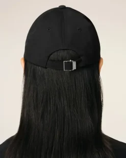 Ami Paris Twill Ami de Coeur Stud Cap BLACK Outlet