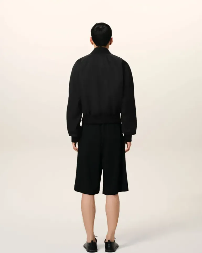 Ami Paris Twill Bomber BLACK Clearance