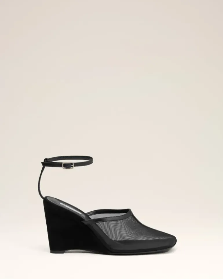 Ami Paris Wedge Mules BLACK Hot