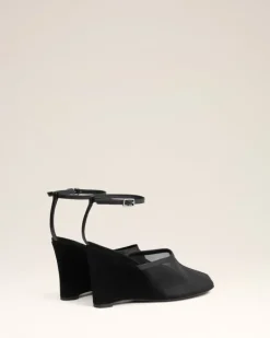 Ami Paris Wedge Mules BLACK Hot