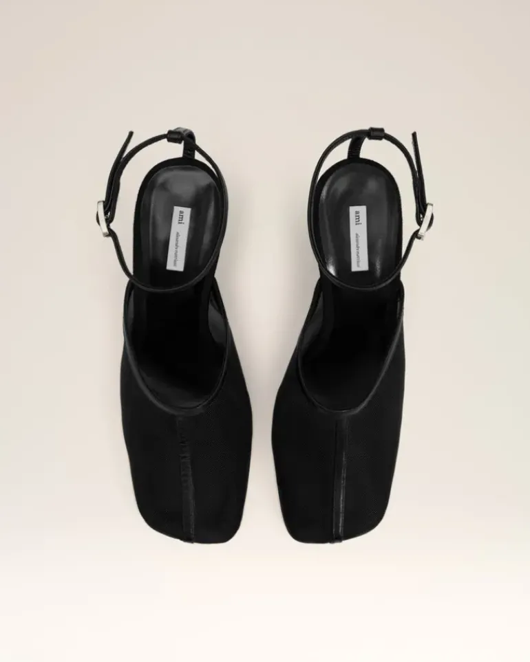 Ami Paris Wedge Mules BLACK Hot