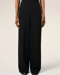 Ami Paris Wool Sailor Trousers BLACK Shop