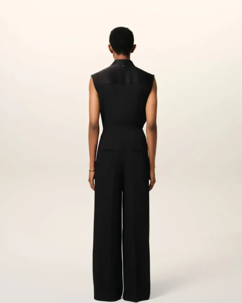Ami Paris Wool Sailor Trousers BLACK Shop