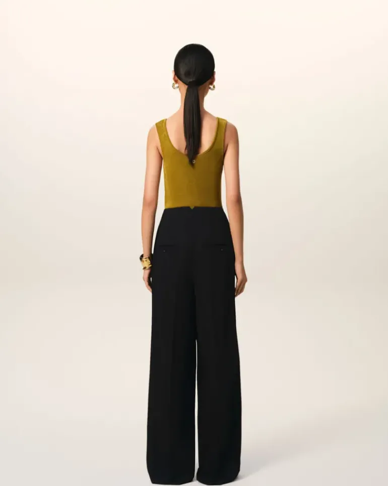 Ami Paris Wool Sailor Trousers BLACK Cheap