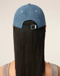 Ami Paris Blue Cotton Ami de Coeur Embroidery Cap USED BLUE Online