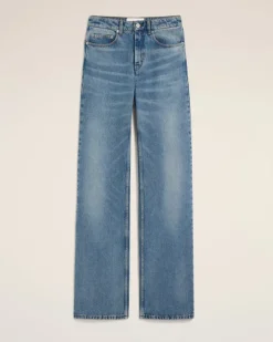 Ami Paris Blue Cotton Flare Fit Jeans USED BLUE Online