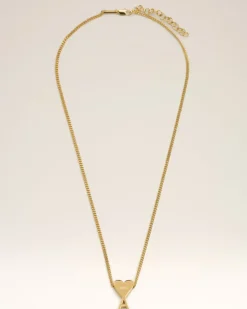 Ami Paris Brass Ami de Coeur Pendant Necklace GOLD Fashion