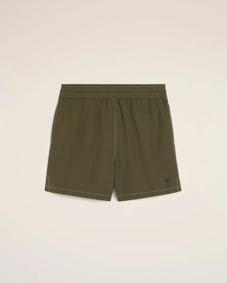 Ami Paris Green Beach Short LODEN Store