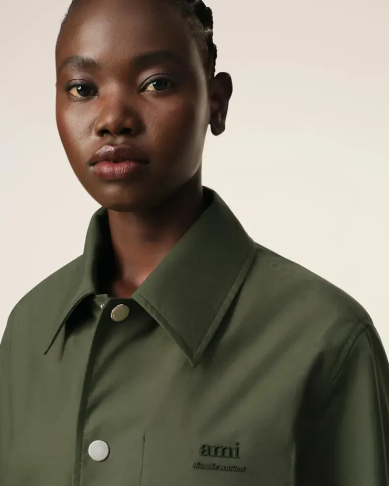Ami Paris Green Buttoned Jacket LODEN New