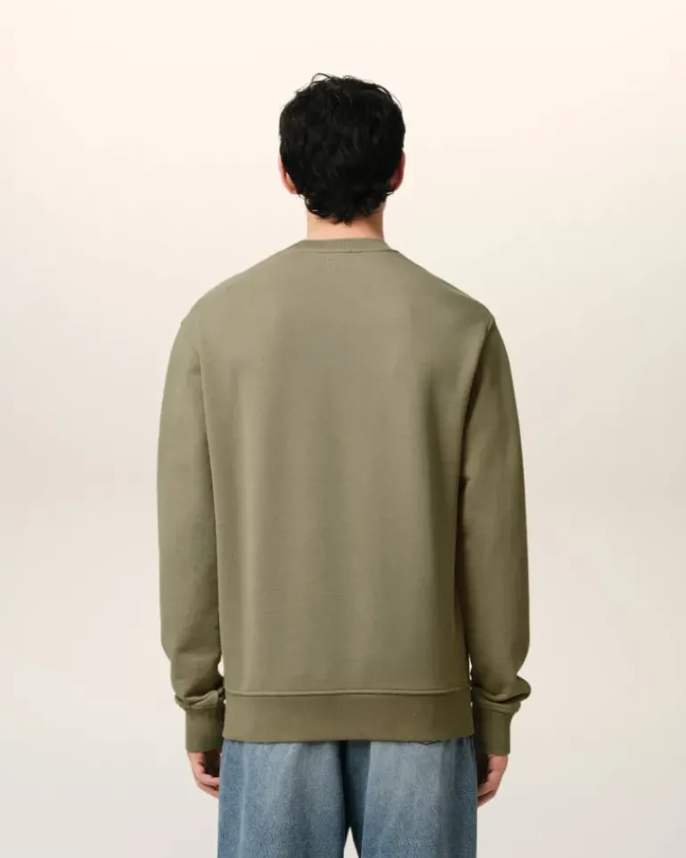 Ami Paris Green Cotton Ami de Coeur Sweatshirt LAUREL Sale