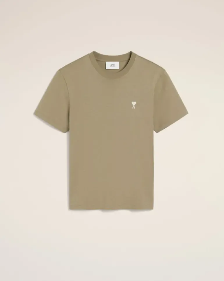 Ami Paris Green Cotton Ami de Coeur T-Shirt LAUREL Shop