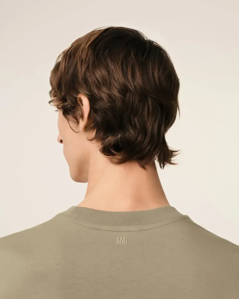 Ami Paris Green Cotton Ami de Coeur T-Shirt LAUREL Shop