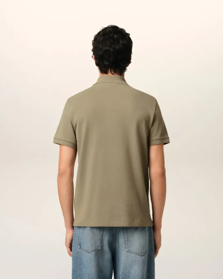 Ami Paris Green Cotton Ami de Coeur Polo Shirt LAUREL Cheap