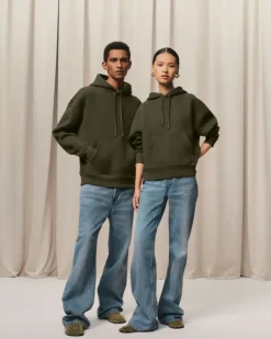 Ami Paris Green Cotton Ami de Coeur Hoodie LODEN Hot