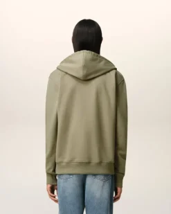 Ami Paris Green Cotton Ami de Coeur Hoodie LAUREL Online
