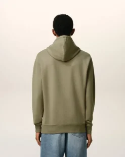 Ami Paris Green Cotton Ami de Coeur Hoodie LAUREL Online