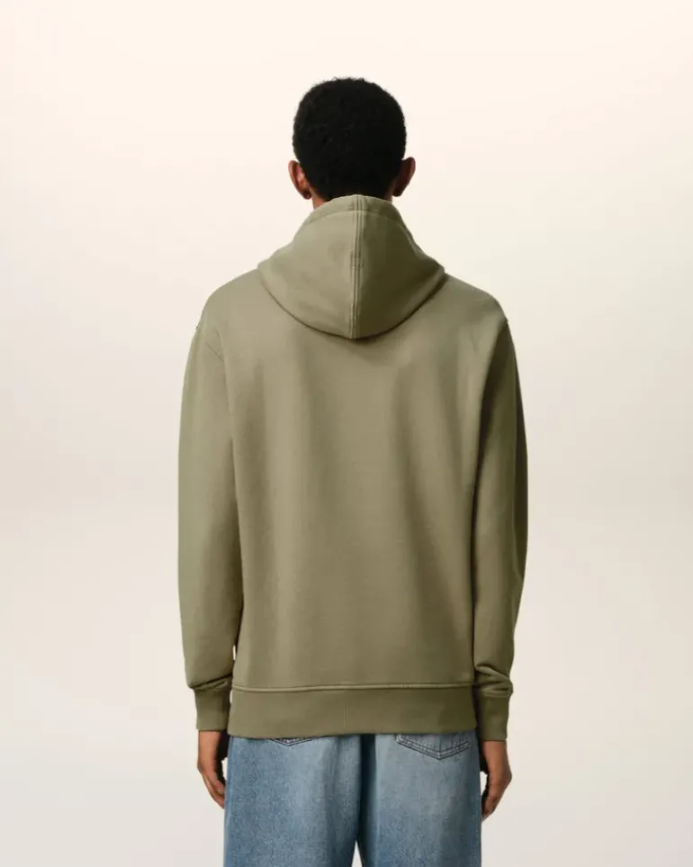 Ami Paris Green Cotton Ami de Coeur Hoodie LAUREL Online