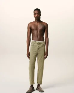 Ami Paris Green Cotton Tapered Fit Jeans LAUREL Best