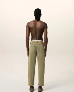 Ami Paris Green Cotton Tapered Fit Jeans LAUREL Best