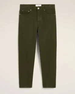 Ami Paris Green Cotton Tapered Fit Jeans LODEN Best