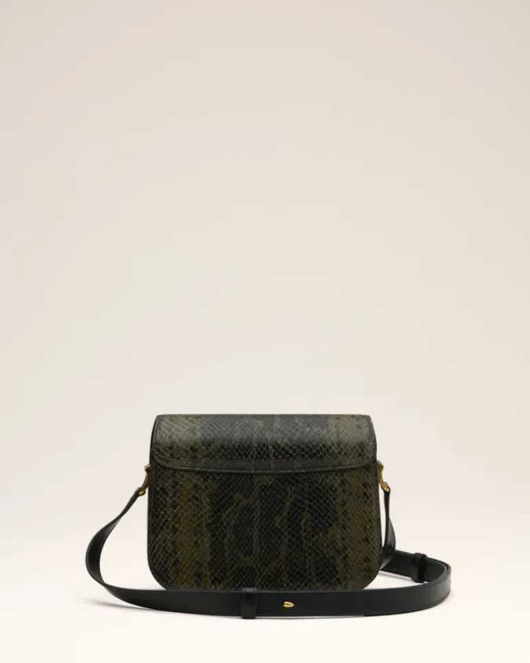 Ami Paris Green Leather Paris Paris Bag BLACK OLIVE Fashion