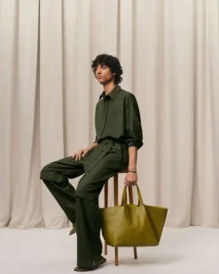 Ami Paris Green Wool Cargo Trousers LODEN Fashion