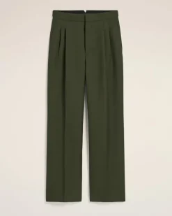 Ami Paris Green Wool Large Fit Trousers LODEN Online