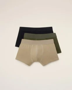 Ami Paris Grey Cotton Jersey Three Pack Boxers BLACK/LAUREL/LODEN Online