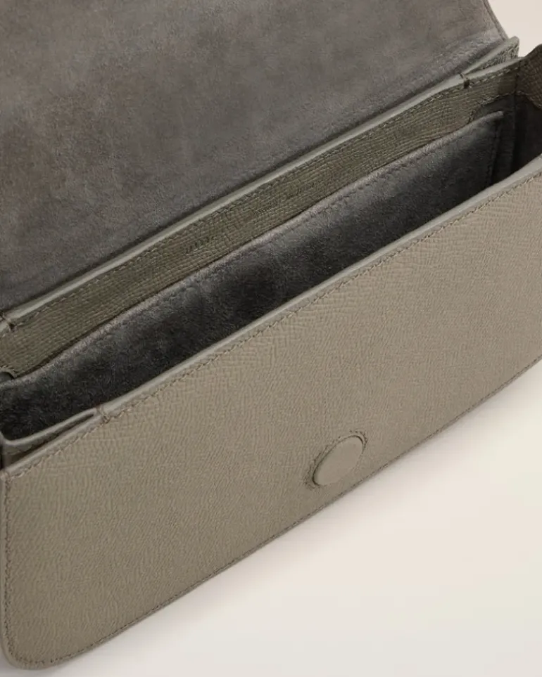 Ami Paris Grey Leather Crossbody Paris Paris Bag ASH/VIBRATED SILVER Outlet