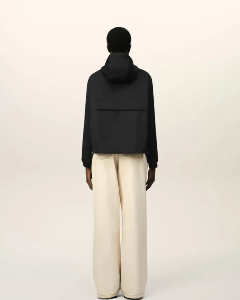 Ami Paris Hooded Ami Alexandre Mattiussi Windbreaker BLACK Outlet