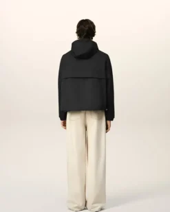 Ami Paris Hooded Ami Alexandre Mattiussi Windbreaker BLACK Outlet