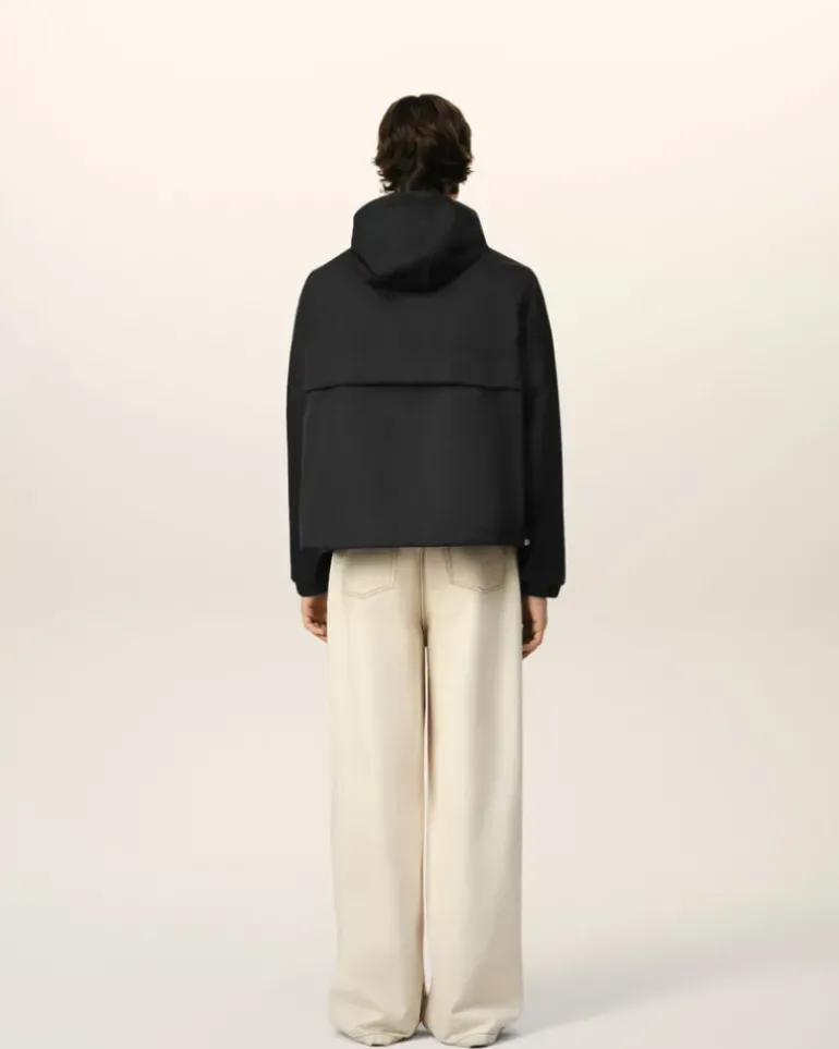Ami Paris Hooded Ami Alexandre Mattiussi Windbreaker BLACK Outlet