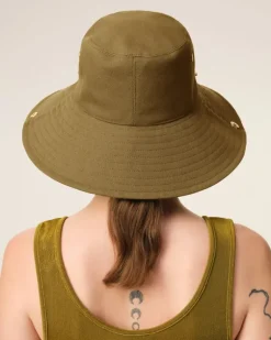 Ami Paris Cotton Ami de Coeur Plate Hat KHAKI Cheap