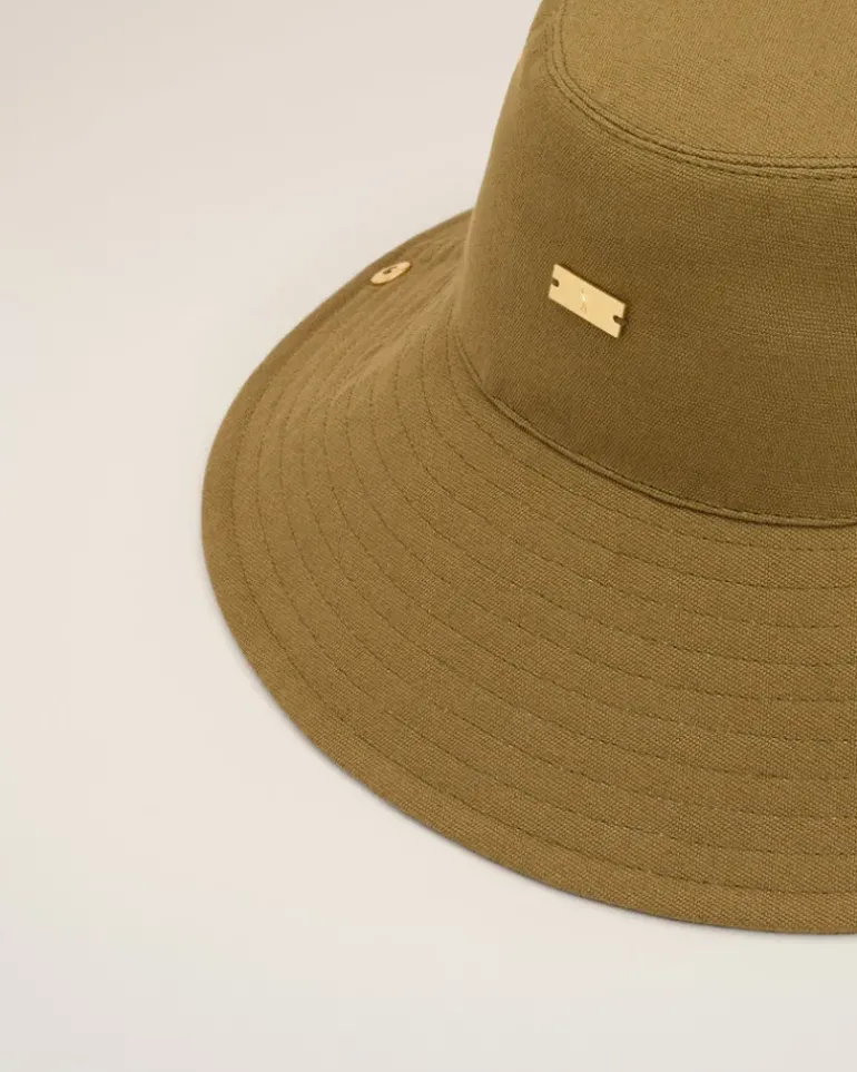 Ami Paris Cotton Ami de Coeur Plate Hat KHAKI Cheap