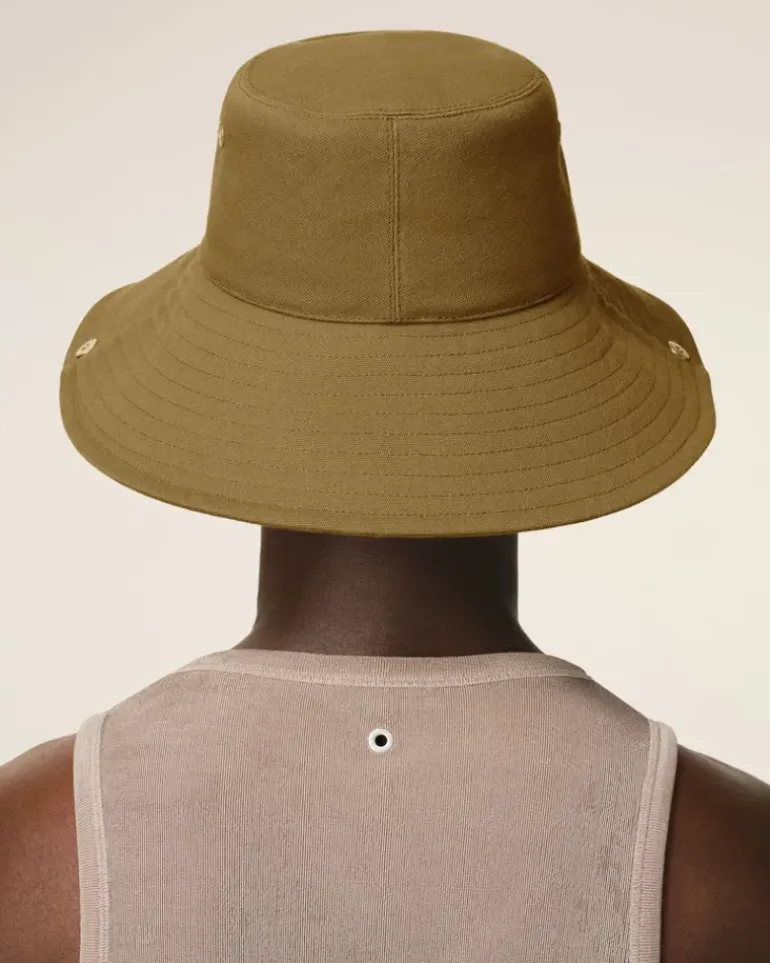 Ami Paris Cotton Ami de Coeur Plate Hat KHAKI Cheap
