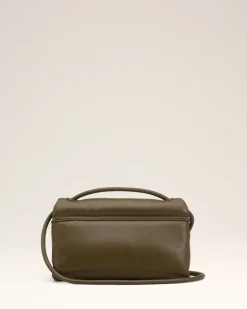 Ami Paris Leather Voulez-Vous Bag KHAKI Outlet