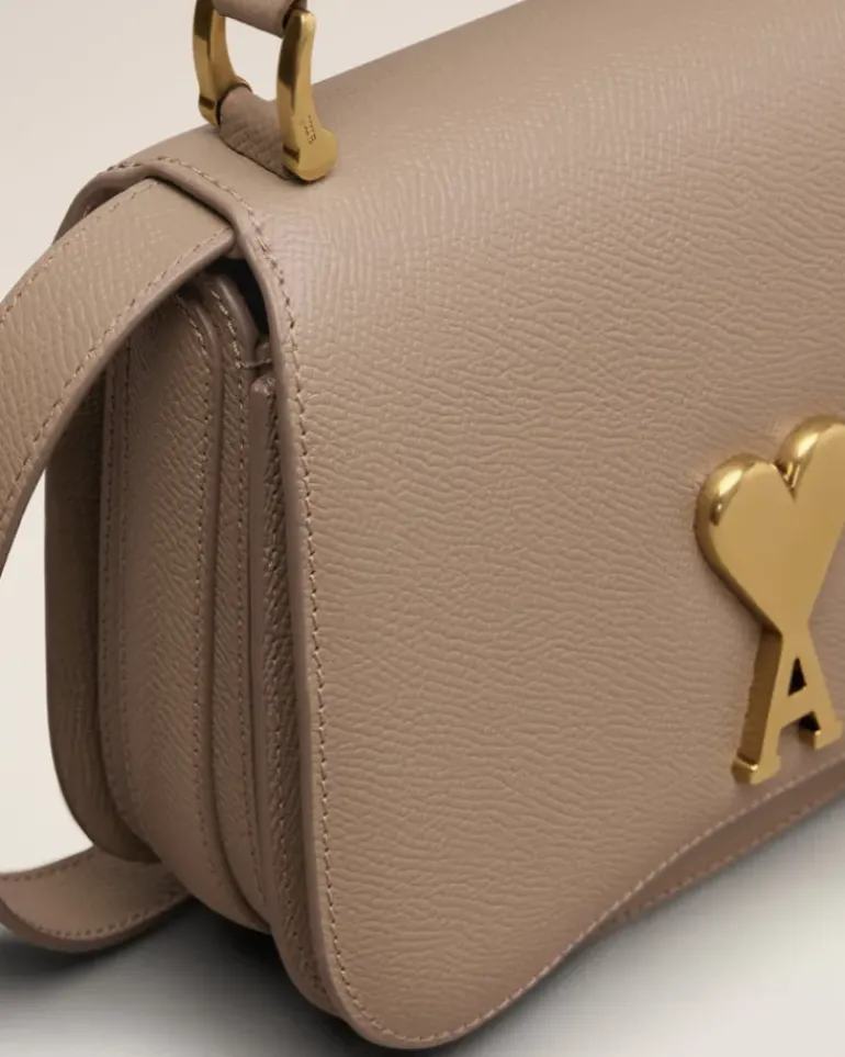 Ami Paris Mini Paris Paris Bag LIGHT TAUPE Best Sale
