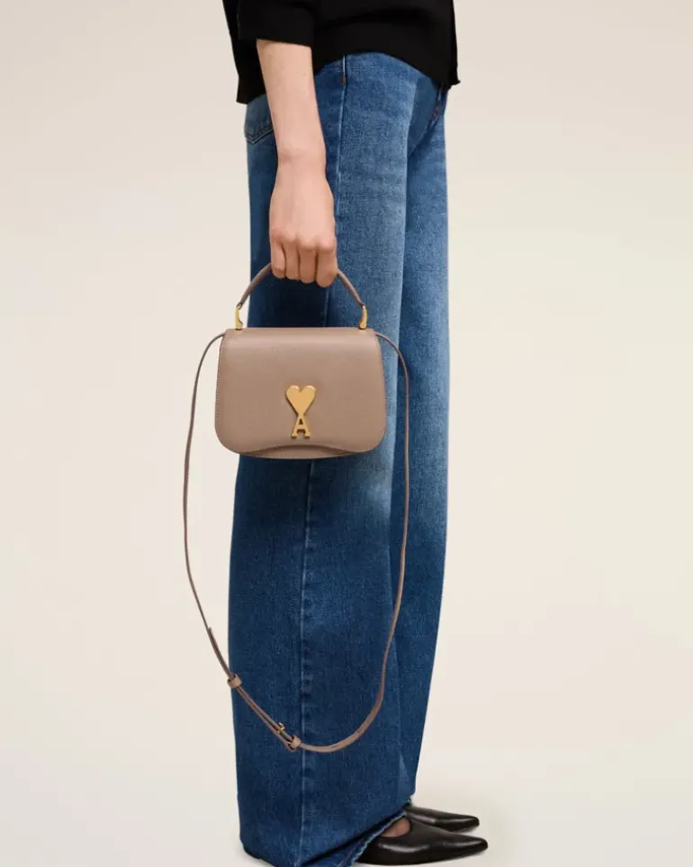 Ami Paris Mini Paris Paris Bag LIGHT TAUPE Best Sale