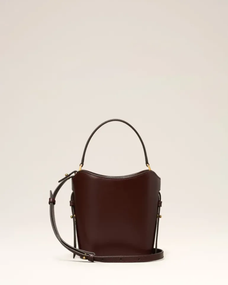 Ami Paris Mini Paris Paris Bucket Bag CHOCOLATE Clearance