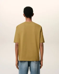Ami Paris Mustard Cotton Tonal Ami de Coeur T-Shirt HAVANA Online