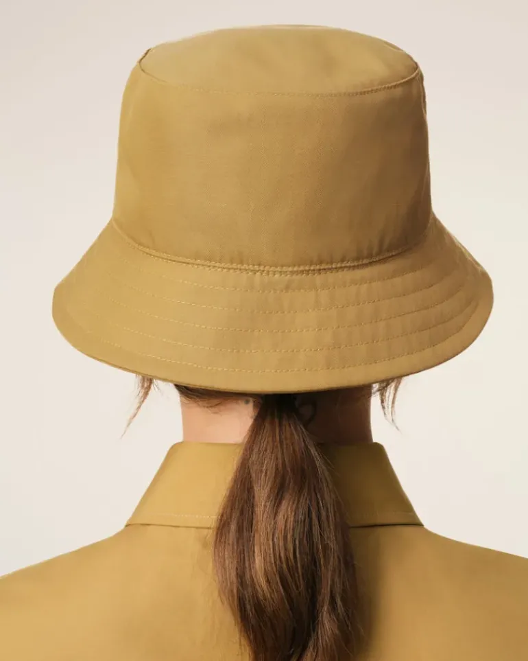 Ami Paris Mustard Twill Ami de Coeur Stud Bucket Hat HAVANA Store