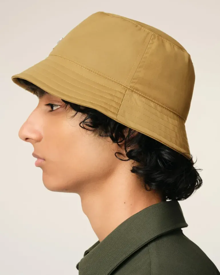 Ami Paris Mustard Twill Ami de Coeur Stud Bucket Hat HAVANA Store