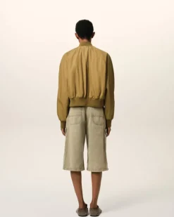 Ami Paris Mustard Twill Bomber HAVANA Shop
